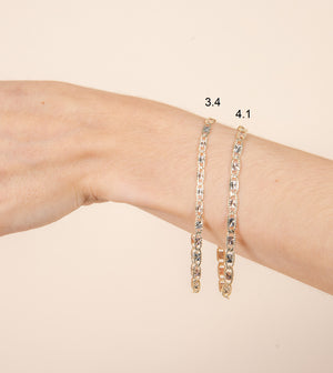 14k Valentino Tri-Color Chain Bracelet - 14K  - Olive & Chain Fine Jewelry