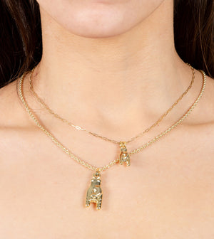 14k Gold Hand Mano Cornuto Necklace - 14K  - Olive & Chain Fine Jewelry