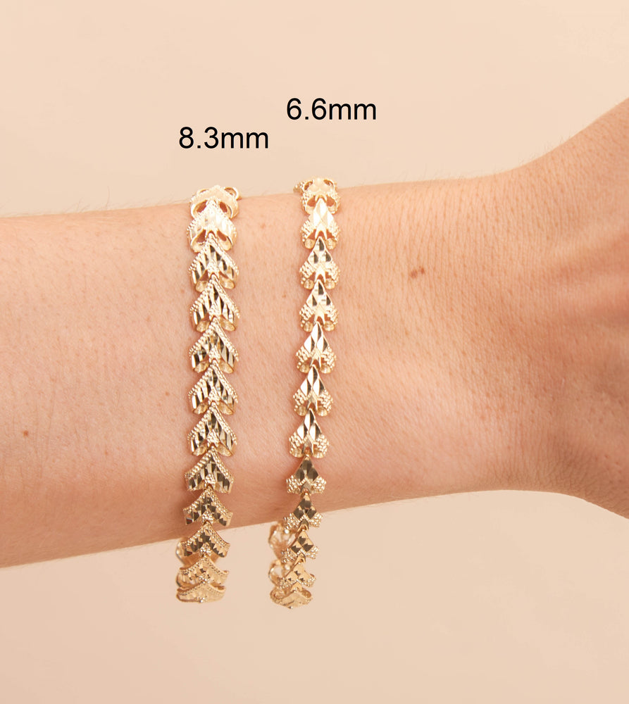 10k Gold Heart Nugget Filigree Bracelet – OLIVE & CHAIN