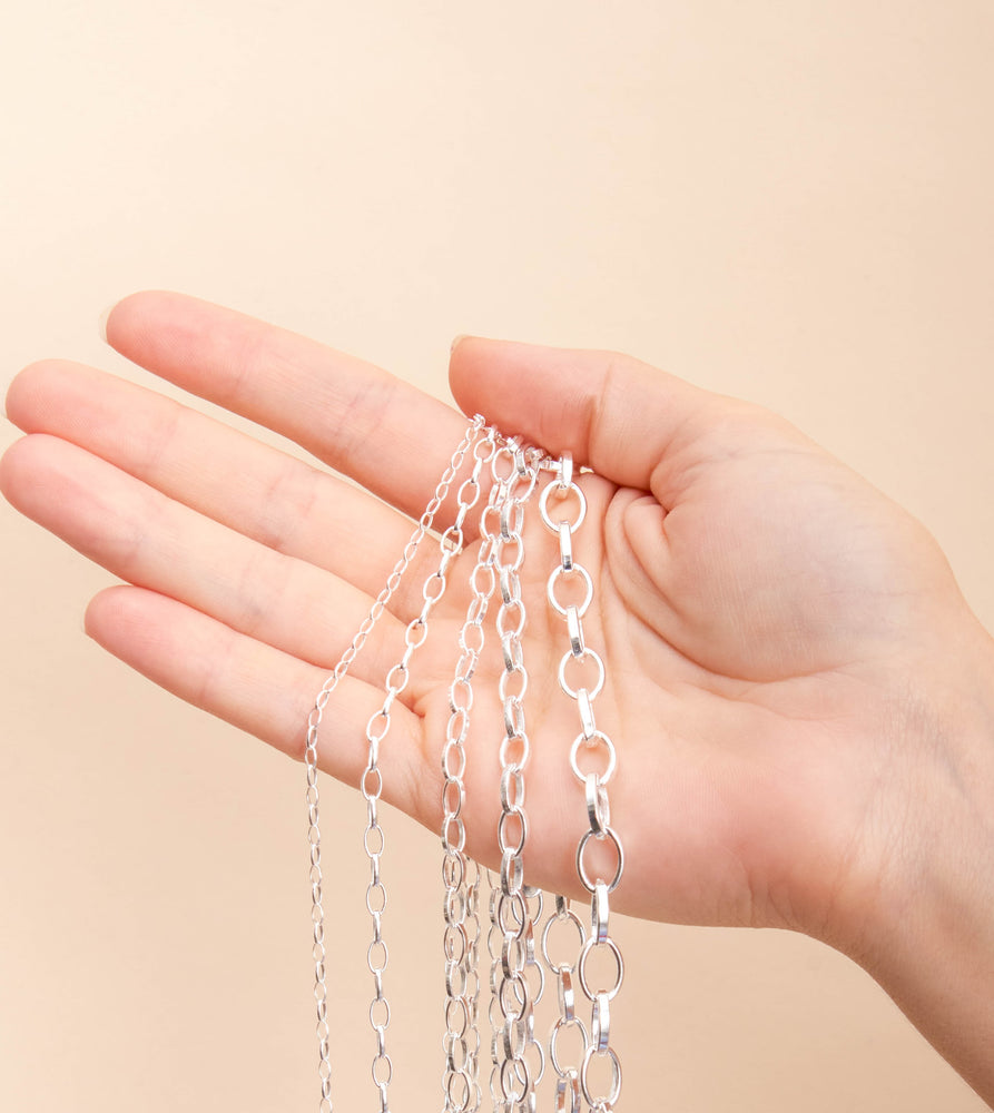Silver Romy Chain Necklace - 14K  - Olive & Chain Fine Jewelry