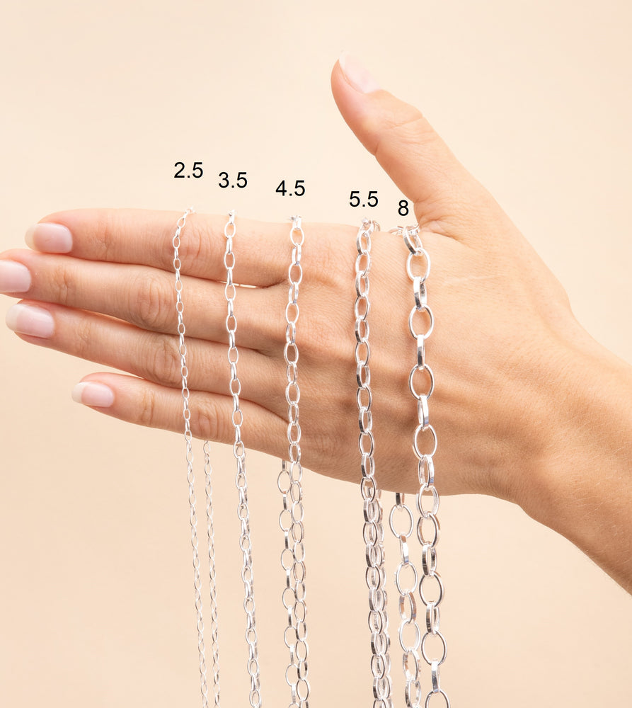 Silver Romy Chain Necklace - 14K  - Olive & Chain Fine Jewelry