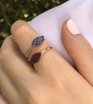 Ruby Marquise Ring - 14K - OLIVE & CHAIN Fine Jewelry