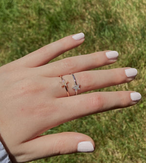 Diamond Star Ring - 14K - OLIVE & CHAIN Fine Jewelry