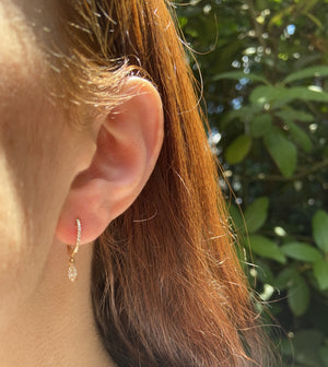 Diamond Marquise Dangle Earring - 14K  - Olive & Chain Fine Jewelry