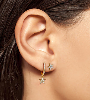 Diamond Star Stud Earring - 14K - OLIVE & CHAIN Fine Jewelry